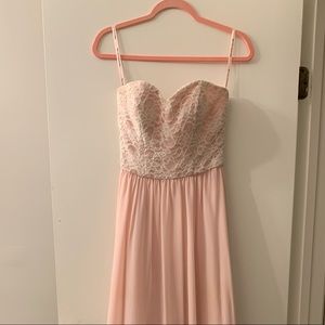 Blush Grad Dress/ Brides Maid Dress